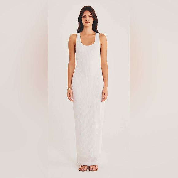 rebel sugar white maxi summer dress - Picture 1 of 3